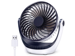 Ventilador de Mesa Nova LINE portátil, velocidade ajustável, cabeça 360°