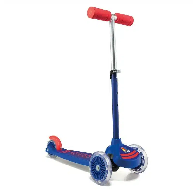 Maxi Scooter Azul 3 Rodas Com Luzes 56 Cm Molto 24221 MOLTOVOLUMEN