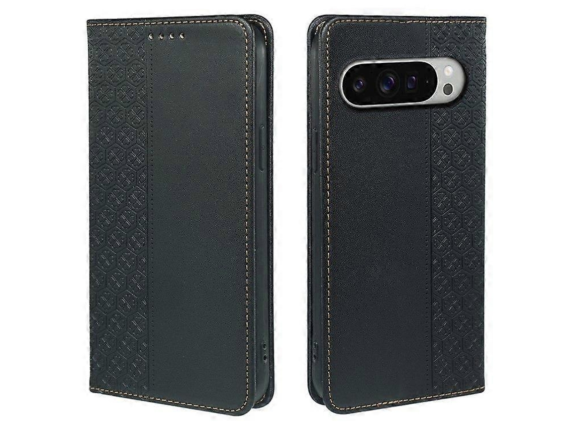 Capa Tipo Trevo Quatro Para Google Google Pixel 9 Pro Veanxin Pele Bege