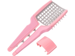 Escova De Cabelo Multifuncional Kallory, Tamanho Compacto, Leve, Em Tpr, Com Travesseiro Vazado E Respirável Para