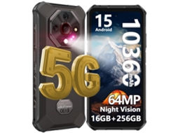 Smartphone 5G robusto Ulefone Armor X16 Pro 16 GB/256 GB 10360 mAh 6,56'' 120 Hz 64 MP Android 15 Preto