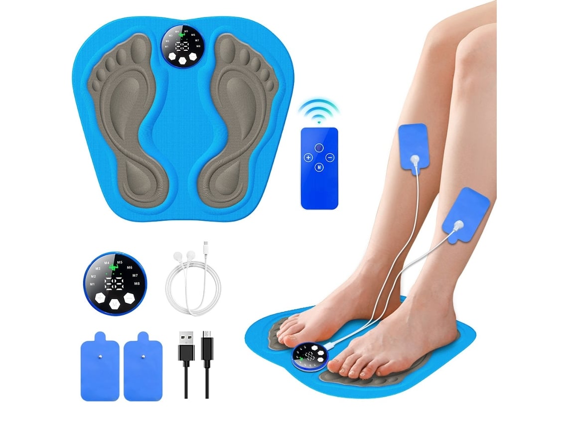 Massageador De Pés Ems Com Microcorrente E Modos Ajustáveis, 8 Modos, 29 Níveis Elysve