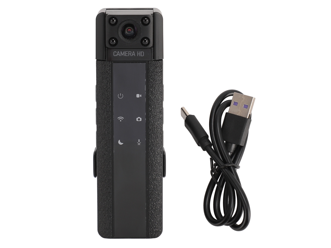Câmera Corporal Wifi Sem Fio Clip-on Mini Ângulo Amplio De 170° Para Gravação De Fotos E Vídeos, Caminhada, Ciclismo, Viagens