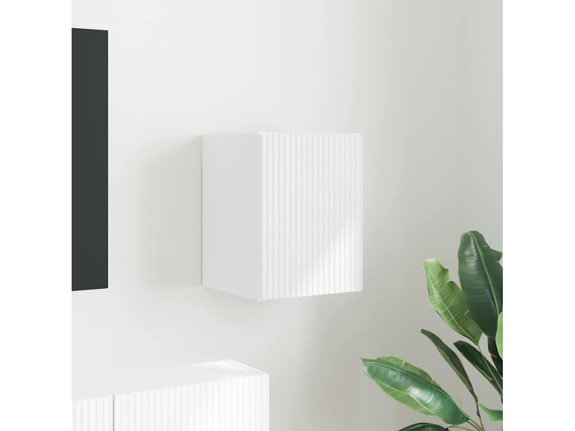 Vidaxl Armário De Tv De Parede 30 X 31 X 40 Cm Branco