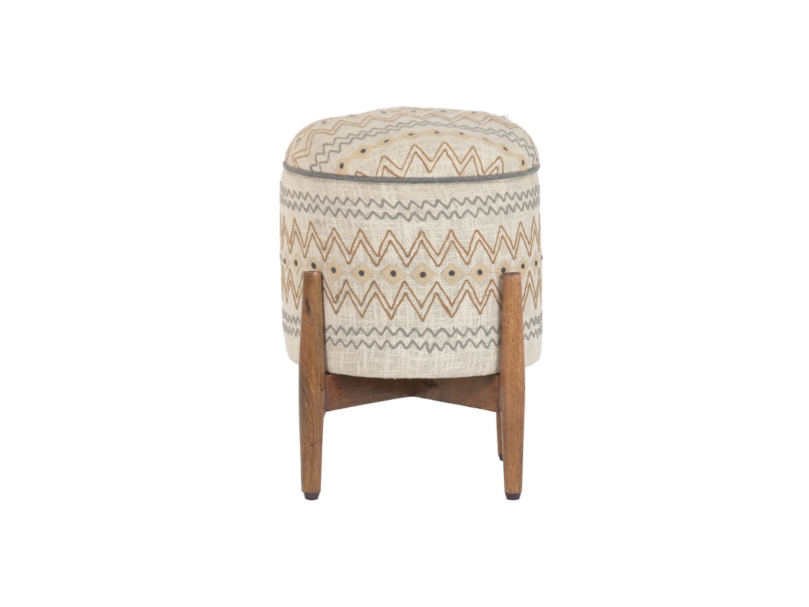 Repousa Pés Home Esprit Bege Urbana 40 X 40 X 52 Cm