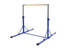 Barra De Ginástica Horizontal Infantil Hauki Azul Dobrável, Ajustável Altura 95,5-150cm