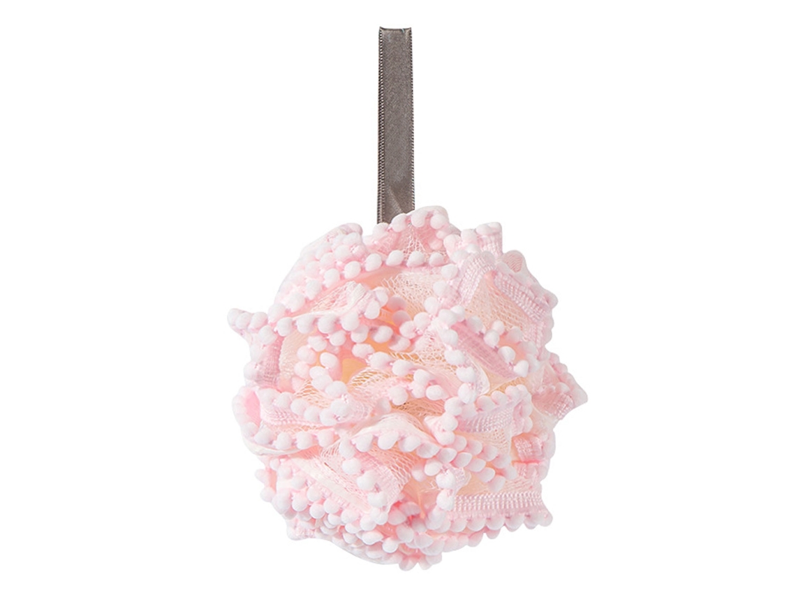 Esponja de Malha de Banho Exfoliante Rosa S/MARCA