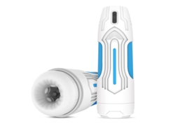 Masturbador Masculino: Masturbação Automática Brinquedo Prazer Para Homens Mãos Livres Sexo Oral 7 Sucções e Vibrações, Branco