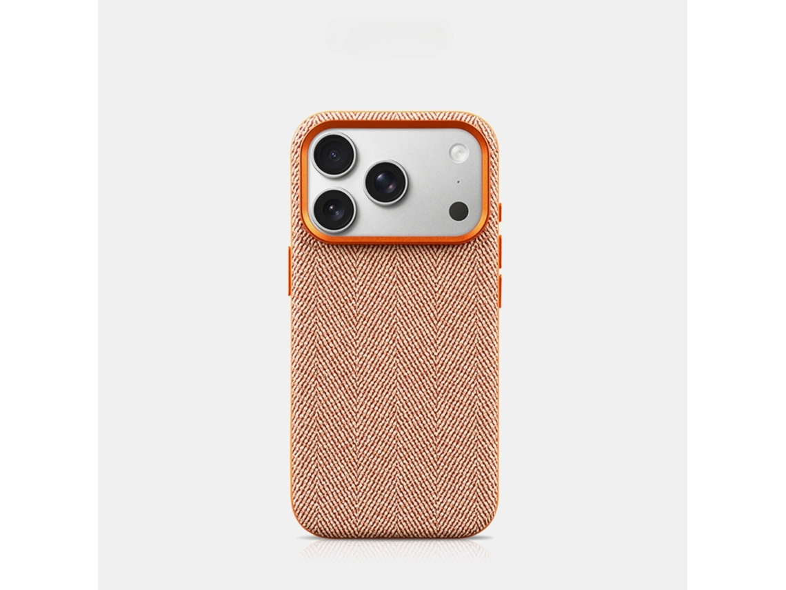 Capa Para Iphone 18 Pro Max, Compatível Com Magsafetextura Aderente E Rebordo Elevado Em Redor Da Câmara. Laranja Hexinyigjly