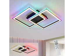 Nettlife Led Luz De Teto Sala De Estar Rgb Moderno Regulável Com Controle Remoto 3000-6000k Rgb Moderno 13