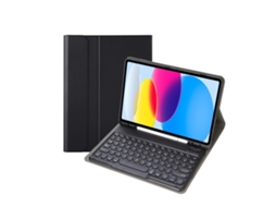 Capa De Couro Com Teclado Bluetooth E Slot Para Caneta Para Ipad Air 11 2025 M3 Layout Pt