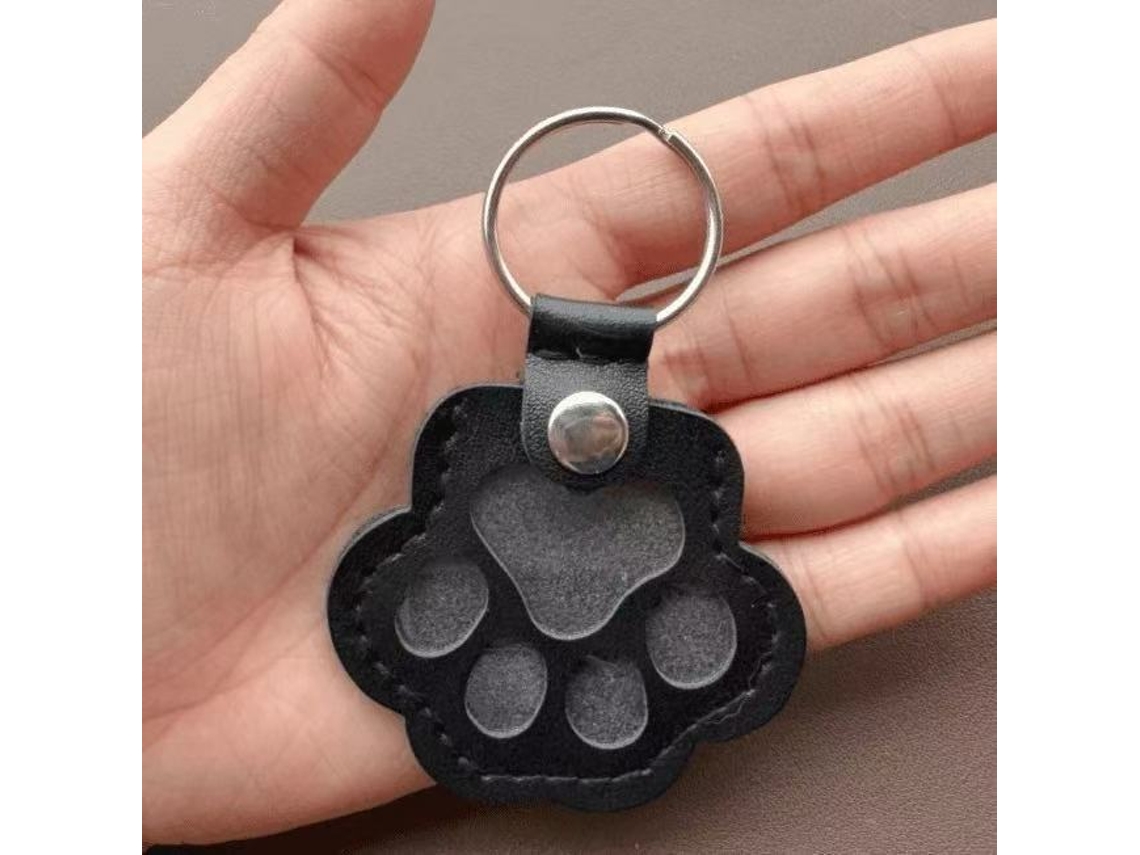 Chaveiro Memorial Com Foto Para Salvar Pelos de Gatos e Gatos, Preto