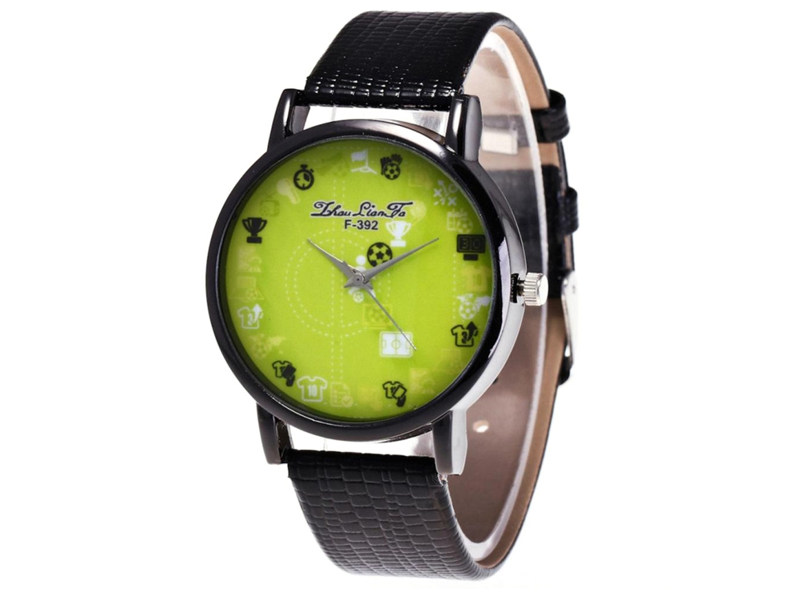 Relógio de pulso Zhoulianfa Quartz, elegante, durável e para uso casual e profissional (preto)