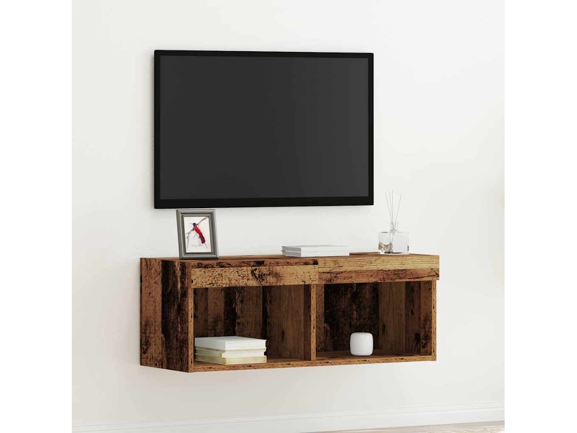 Vidaxl Conjunto De Móvel De Tv 80 X 30 X 30 Cm Madeira Antiga