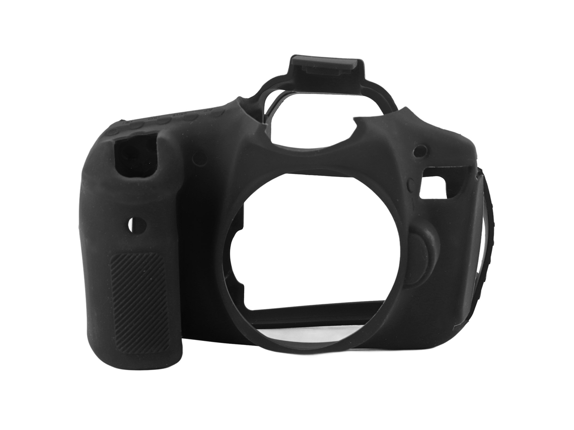 Antiskid Wearresisting Silicone Camera Cover Soft Slr Protector Case For Canon 60d Camera LAXISCREED (black )
