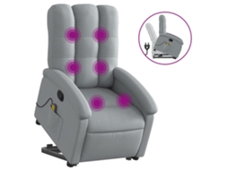 Stand Up Massage Recliner Chair, Stand Up Massage Recliner Chairs Vidaxl Cinzeto Tecido