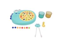 Ats brinquedo de Aprendizagem com Palitos para Crianças com Tabuleiro de Dinossauro e Jogo de Pérolas Coloridas para Educação Infantil Verde