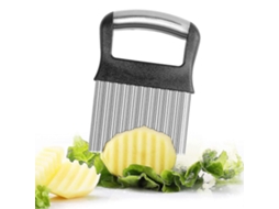 Cortador De Batatas Ondulado Lâmina Ondulada De Aço Inoxidável Para Batatas Fritas E Legumes | Cortador E Fatiador De Batatas Everley891