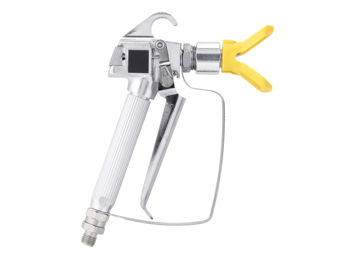 Pistola de pintura airless de alta pressão (3600 psi) com suporte para bico.