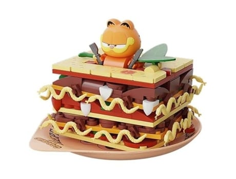 Brinquedo De Construção Pantasy Série Garfield Foodie Lasanha 205 Peças Multicolorido A Partir De 6 Anos