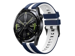 Pulseira De Silicone Vertical Bicolor Para Relógio