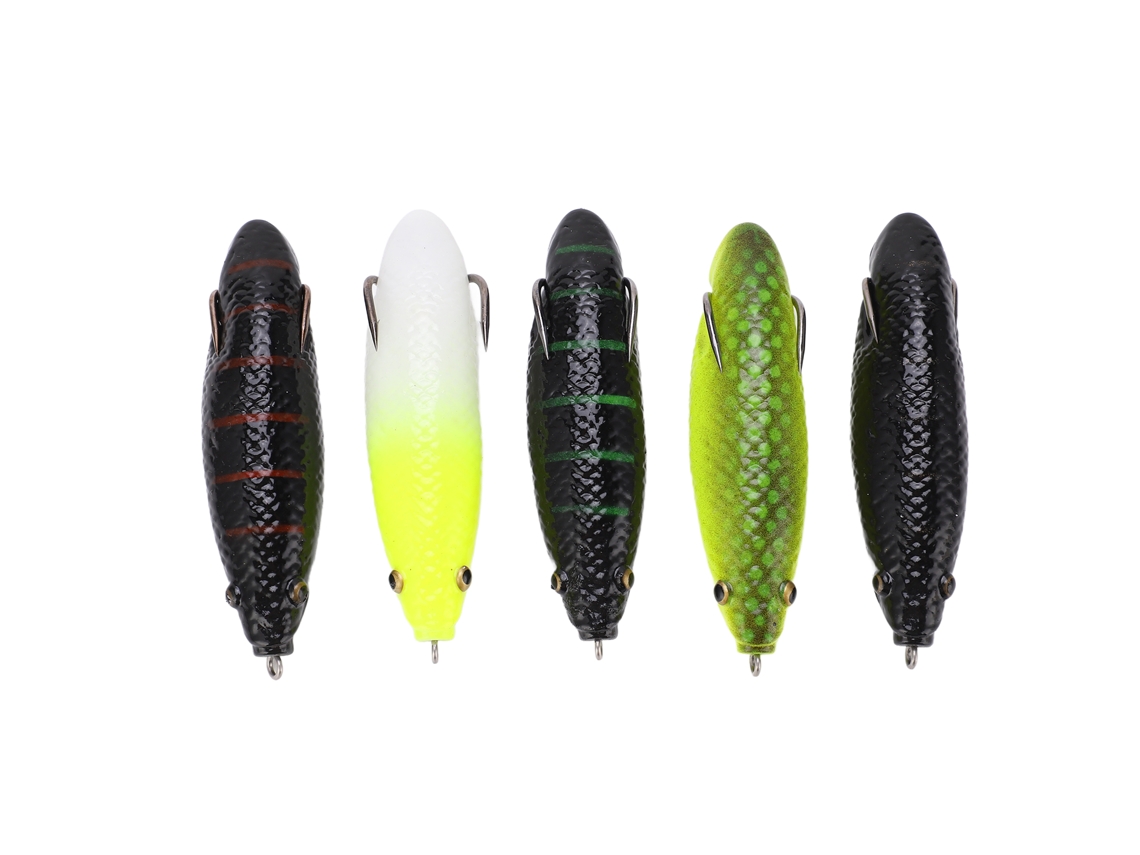 Isca Artificial Rã Long Shot 5pçs para Rio
