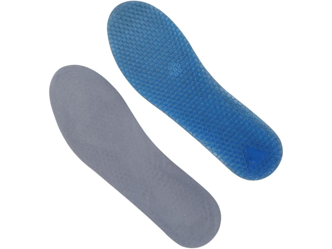 Palmilhas De Gel Para Tênis Esportivos, Efeito Antiderrapante, Amortecimento Em Formato De Colmeia, Tamanho G Par