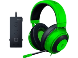 Auscultadores Gaming RAZER Kraken Tournament (Com fio - Com Microfone - Verde) — Com fio | 12-28.000 Hz