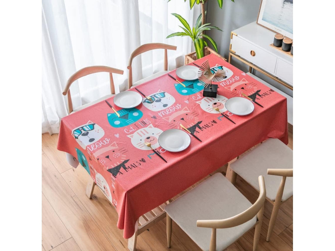 Toalha De Mesa Em Pvc, Capa De Mesa Impermeável