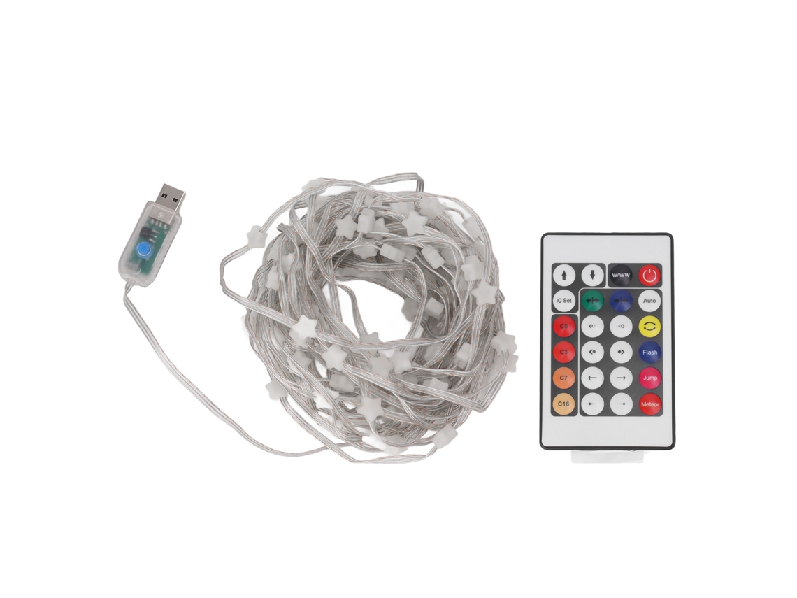 Rebe-luces De Tela Led Com Controle Remoto 100 Lâmpadas 16 Cores Para Casamento E Quarto