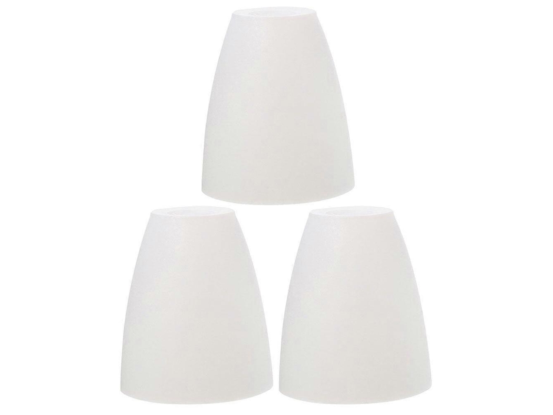 Conjunto De 3 Abajures Chão Em Plástico Para Luminária Mesa, Com Design Decorativo E Reposição.-aquaforge