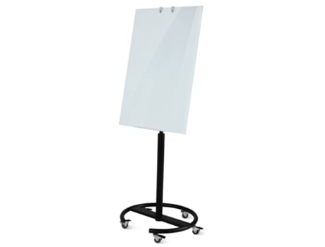 Flipchart Móvel de Vidro 70X100 cm Magnético