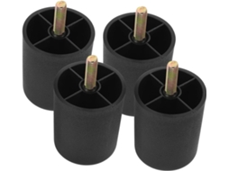 Shineofi Conjunto De 4 Pés Móveis Redondos Para Sofá, Cadeira E Mesa Pés De Plástico Para Móveis Cadeiras