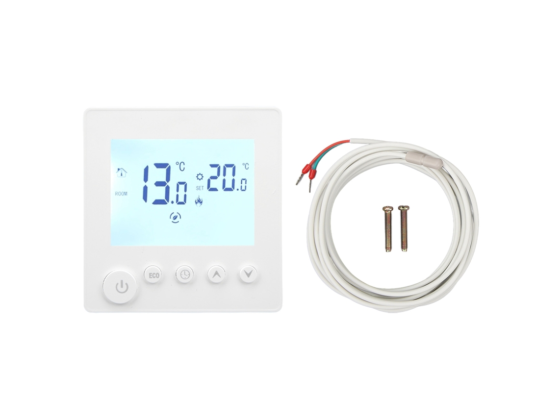 Termostato Digital Com Display Lcd Controle De Temperatura Programável Para Aquecimento