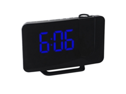 Despertador com Projeção Rádio Tela Led Alarme Duplo Curvado RNEMITERY