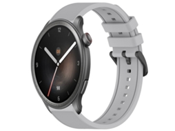 Pulseira Silicone Compatível Amazfit Balance 22mm Cinza Sya002478002g