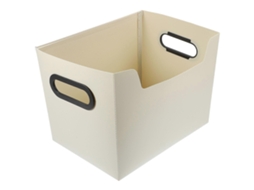 Pacote Com 2 Caixas De Armazenamento De Mesa Dobráveis ​​de Plástico Para Uso Doméstico, 26 X 19 X 20 Cm, Grande Capacidade Olysi Shop
