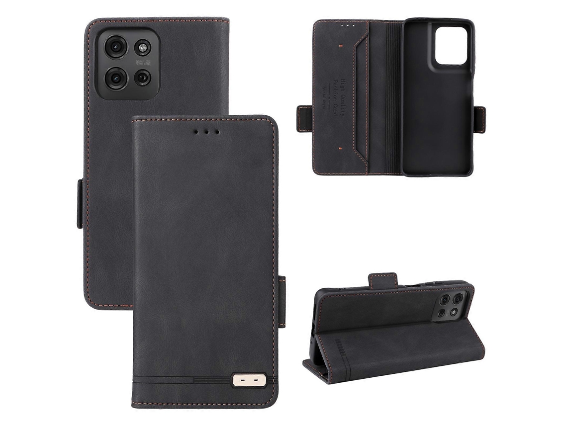 Capa De Couro Com Fecho Magnético Para Celular