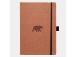 Caderno A4 Urso Marrom Pontilhado Brilvibera