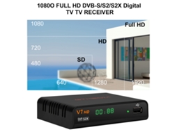 Conversor De Sinal De Tv Decodificação Hd 1080p Com Controle Remoto