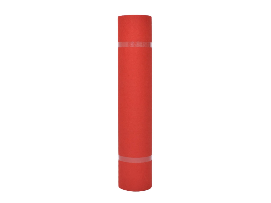 Conjunto 1 Carpete De Evento Vidaxl Vermelho Poliéster (1 X 12 M)