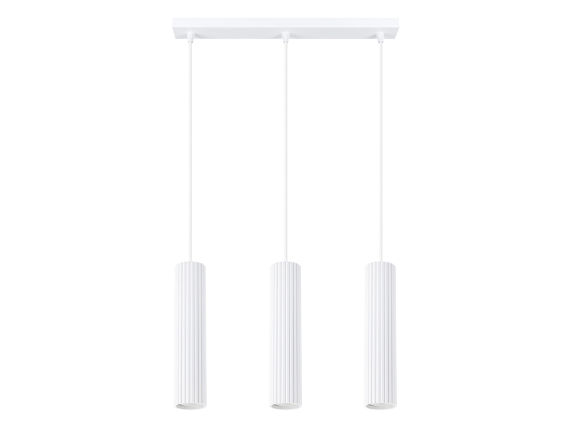 Sollux Sl.1537 Karbon Lámpara Colgante 3l Blanca