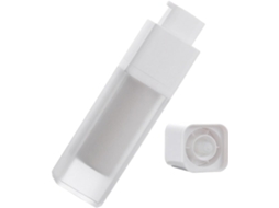 Frasco de 30ml com bomba airless em plástico (como PP E ABS), ideal para loção.