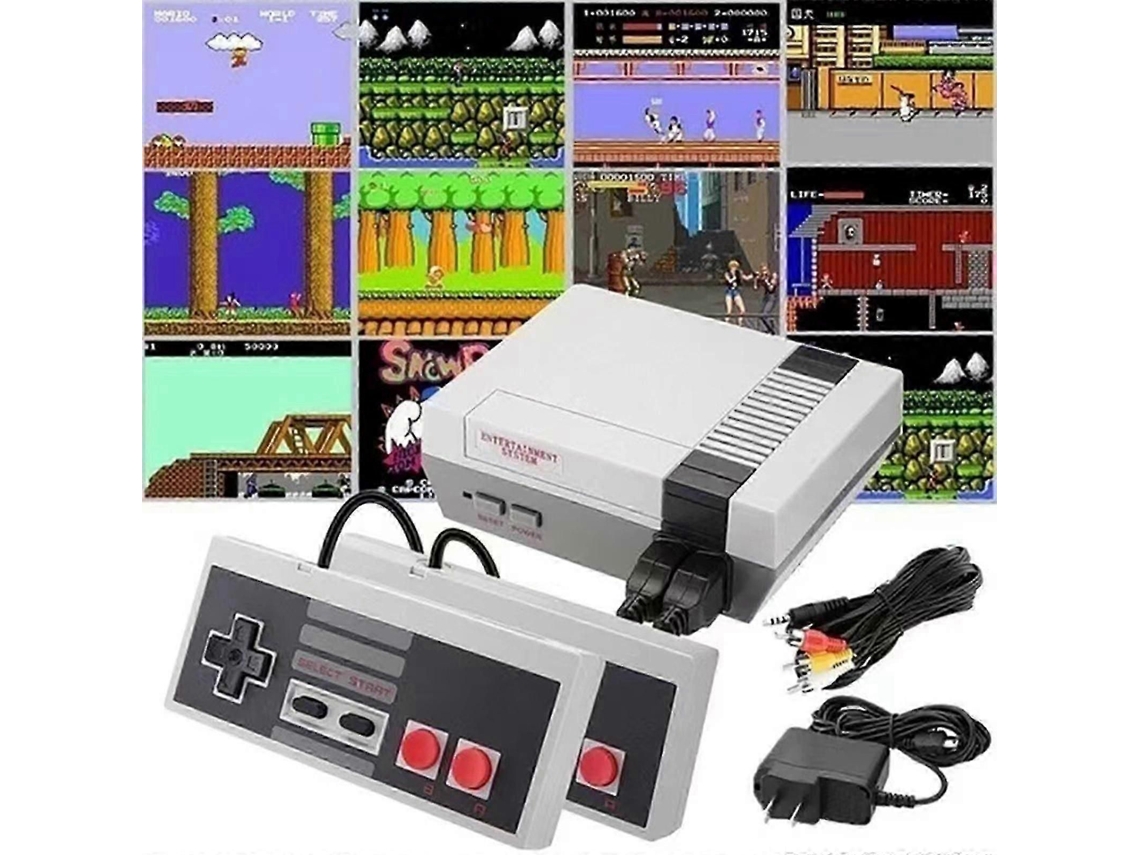 Retro Game Console com 620 Jogos de Vídeo, Saída Av e Hdmi Hd, Plug And Play, Classic Edition Mini Entertainment System Adultos e Crianças GOKOCO