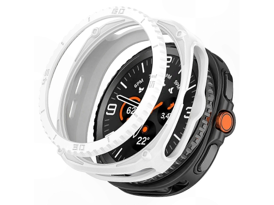 Capa Resistente Em Tpu Com Anel De Proteção Para Modelos De Smartwatch De 46 Mm.