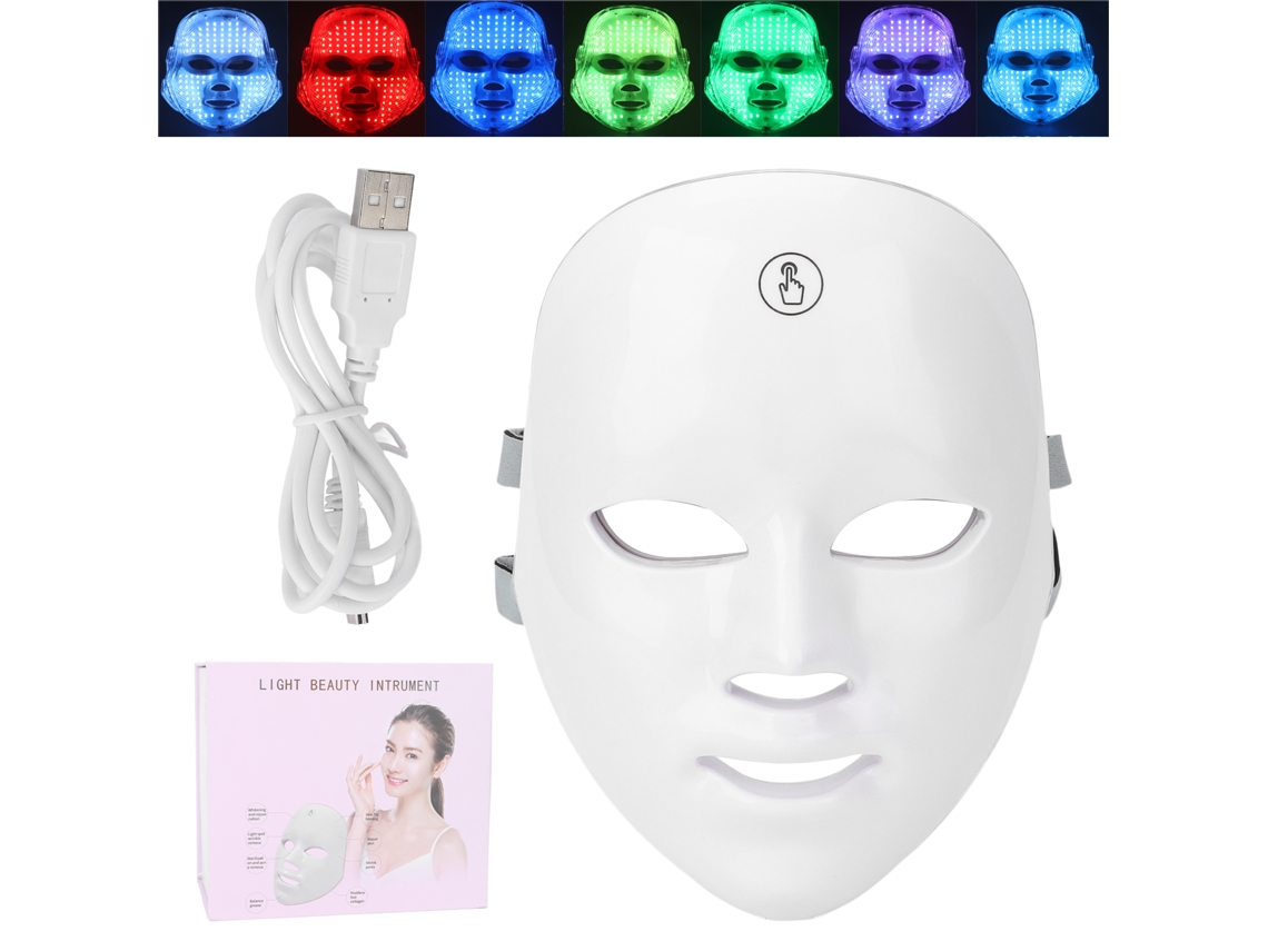 Aparelho profissional de beleza facial com LED fotônico de 7 cores