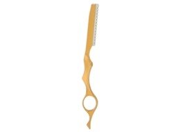 Gilete Profissional Para Corte E Texturização De Cabelos Diluídos, Dourada Sunflare
