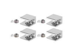 Abraçadeira De Fixação Em Liga De Zinco Laxiscreed Para Vidro De 10-12mm De Alta Resistência