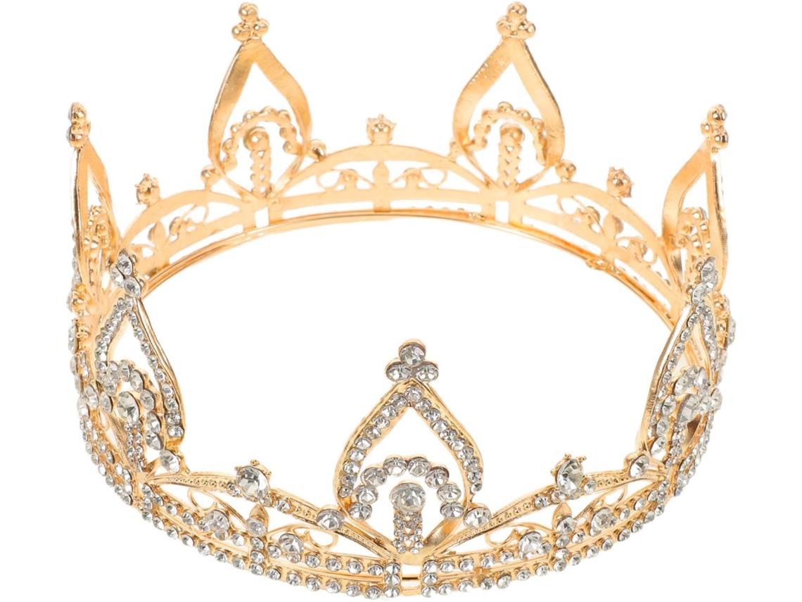 Coroa Redonda Brilhante Para Cabelo, Acessório Ideal Para Casamentos E Eventos.