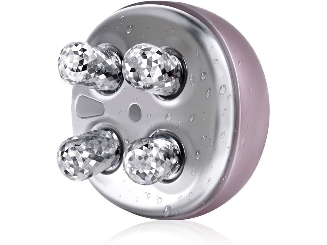 Massageador Facial Com Rodas Ems Para Tonificar, Levantar Pele E Remover Rugas